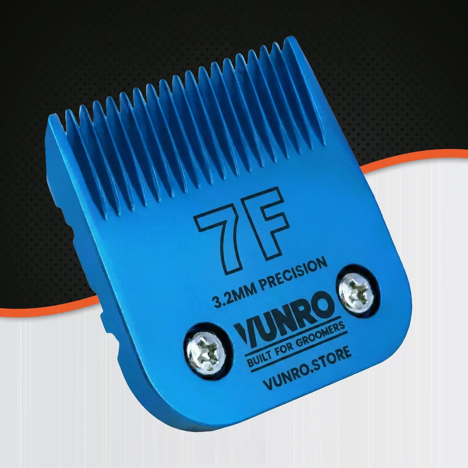 7F Blue Steel Dog Clipper Blade (3.2 mm) by VUNRO
