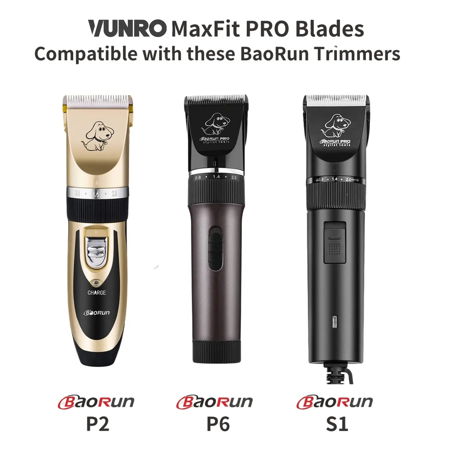 3F MaxFit PRO Dog Trimmer Blade (12.5 mm) by VUNRO